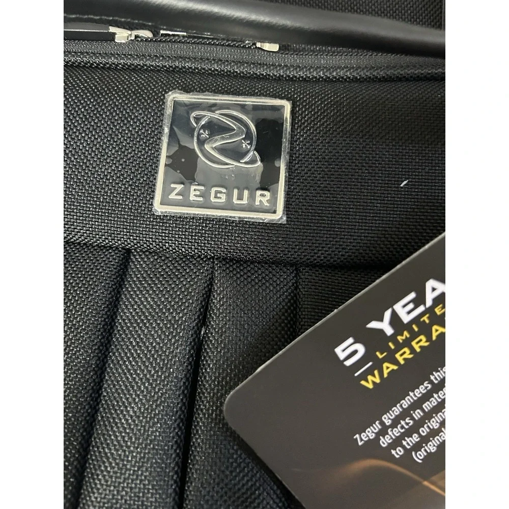 Zegur Premium‎ Black Carry-On Garment Bag Black New With Tags Travel Luggage